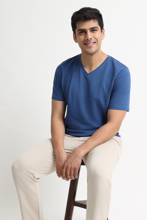 The Blue V Neck T-Shirt